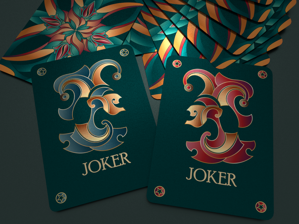 No.7 Playing Cards, Borderless Green